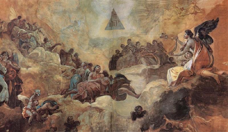 Adoration of the Name of God by Angels, Francisco Goya